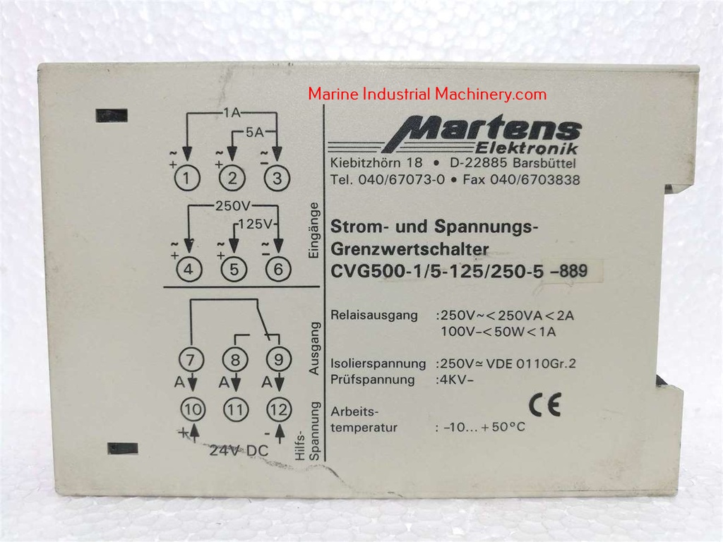 Martens Elektronik CVG500 Current and Voltage Monitoring Relay
