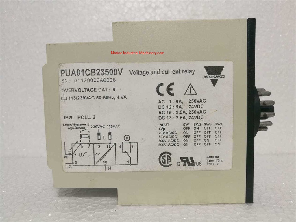 Carlo Gavazzi PUA01CB23500V Voltage and current relay