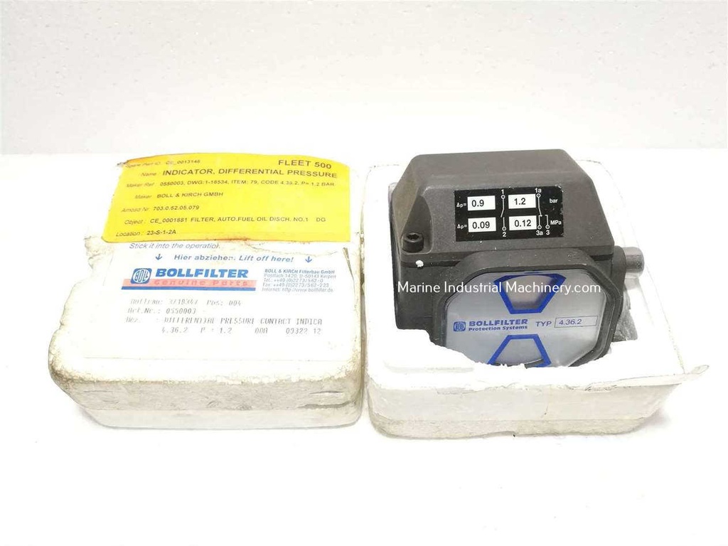 Bollfilter 4.36.2 Differential Pressure Indicator