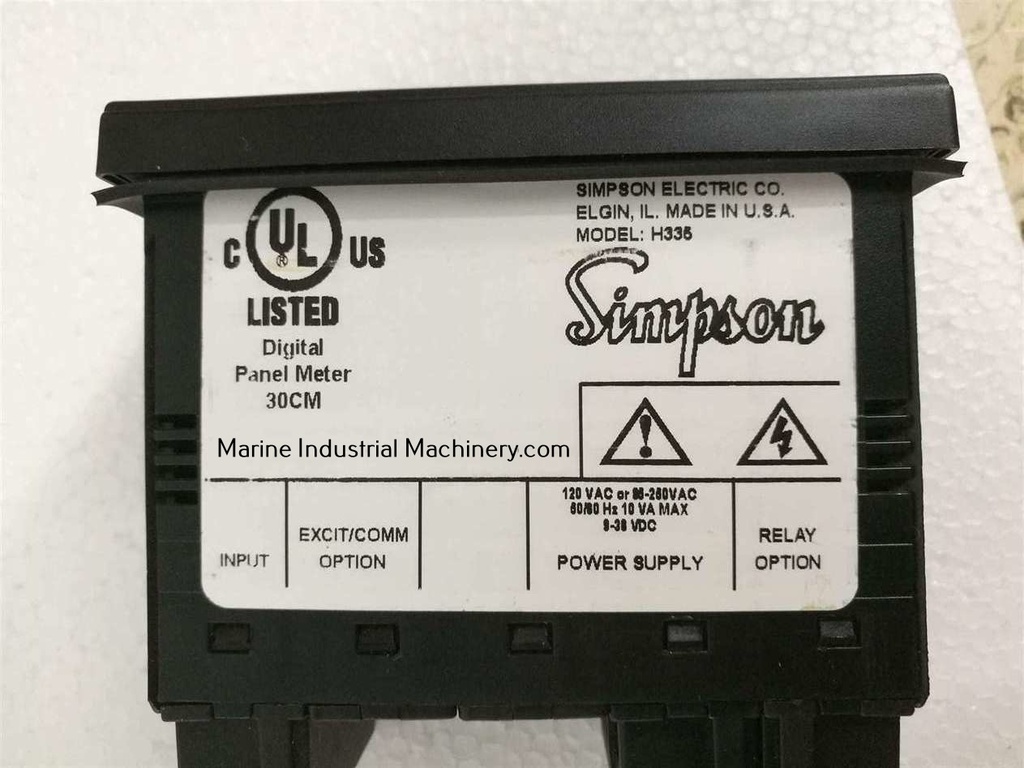 Simpson H335 Digital Panel Meter