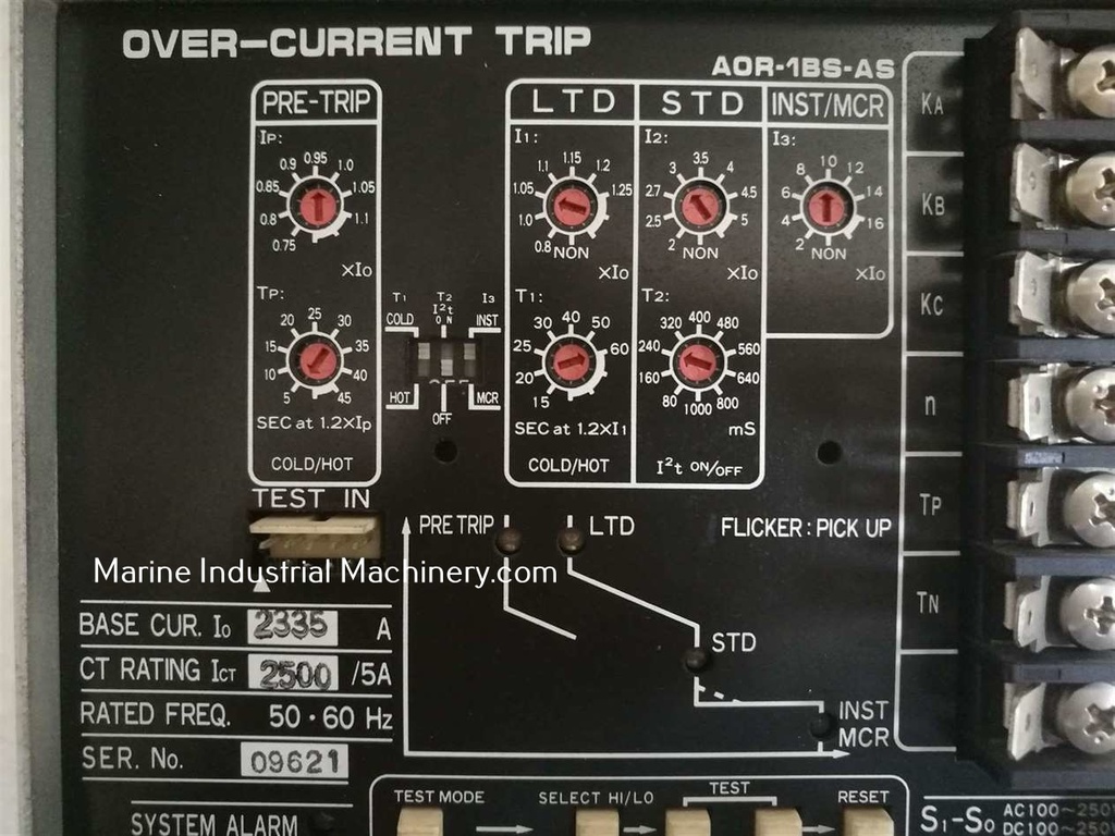 Terasaki AOR-1BS-AS Over-Current Trip