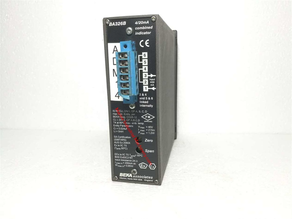 Beka BA326B 4/20mA Combined Indicator (-20 to 300)