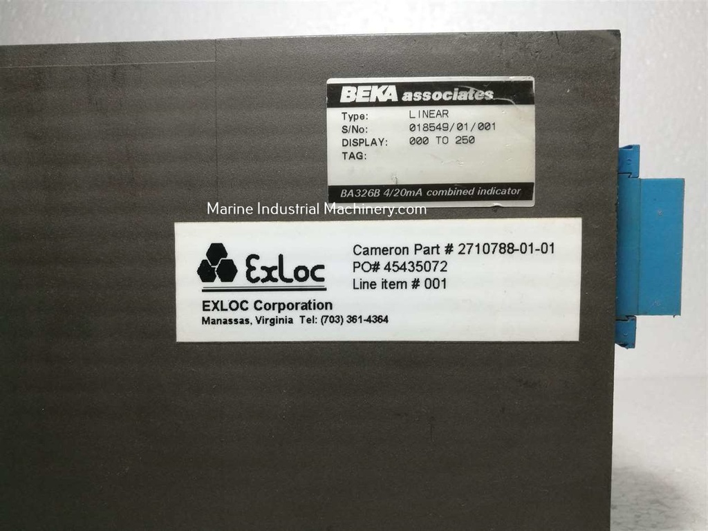 Beka BA326B 4/20mA Combined Indicator(000 to 250)