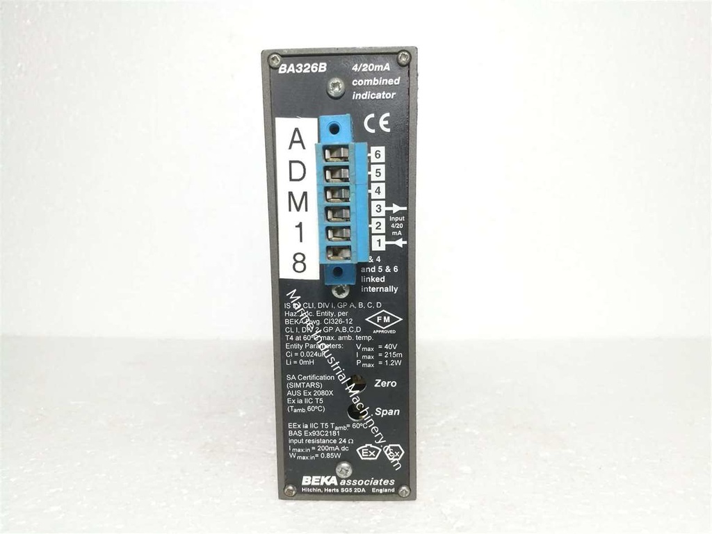 Beka BA326B 4/20mA Combined Indicator(000 to 250)