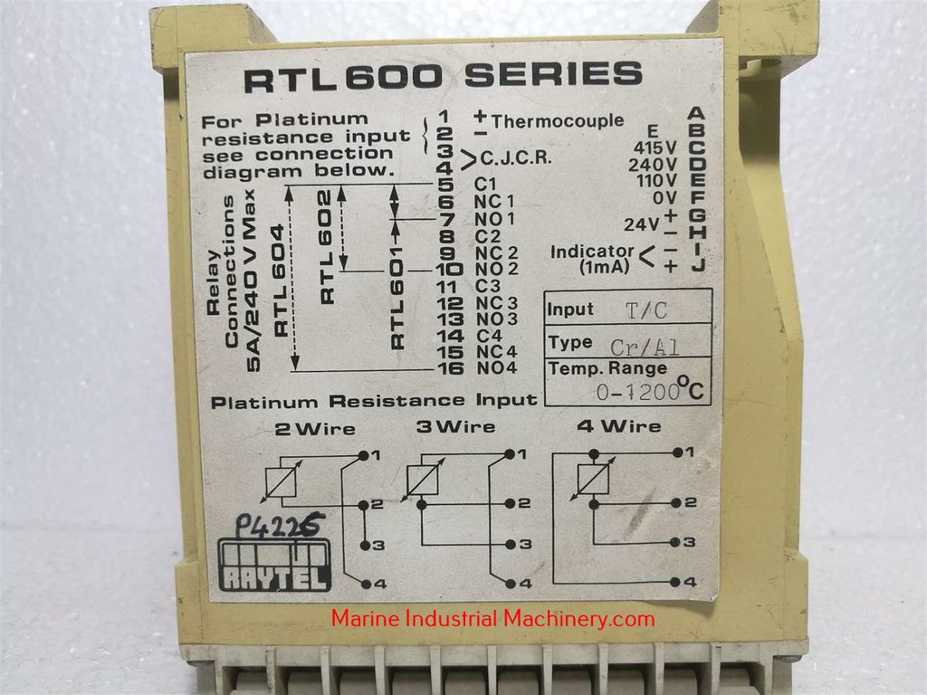 Raytel RTL 602 Temperature Controller
