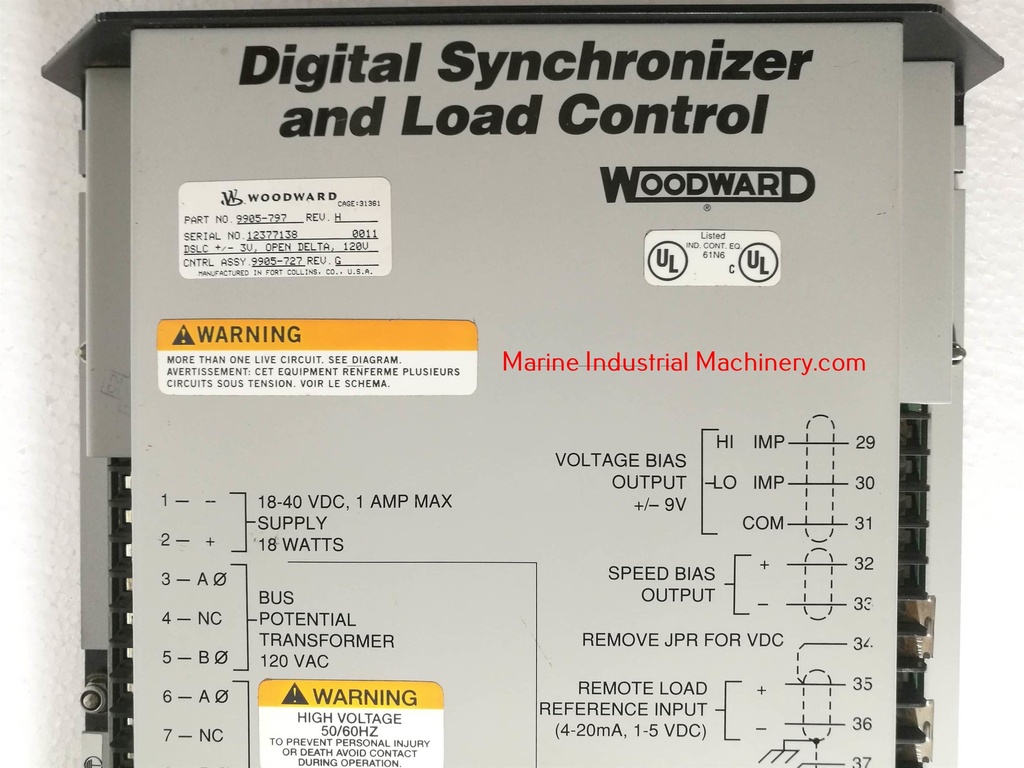 Woodward 9905-797 Digital Sychronizer & Load Control
