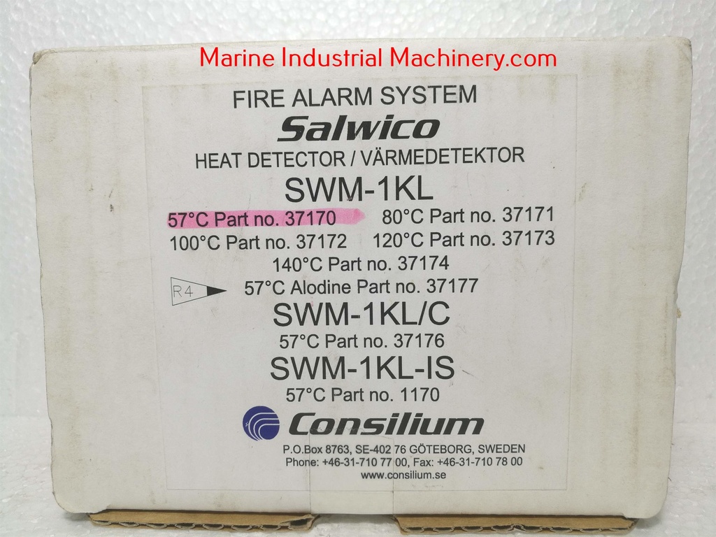 Consilium Salwico SWM-1KL 57 Heat Detector Fire Alarm System