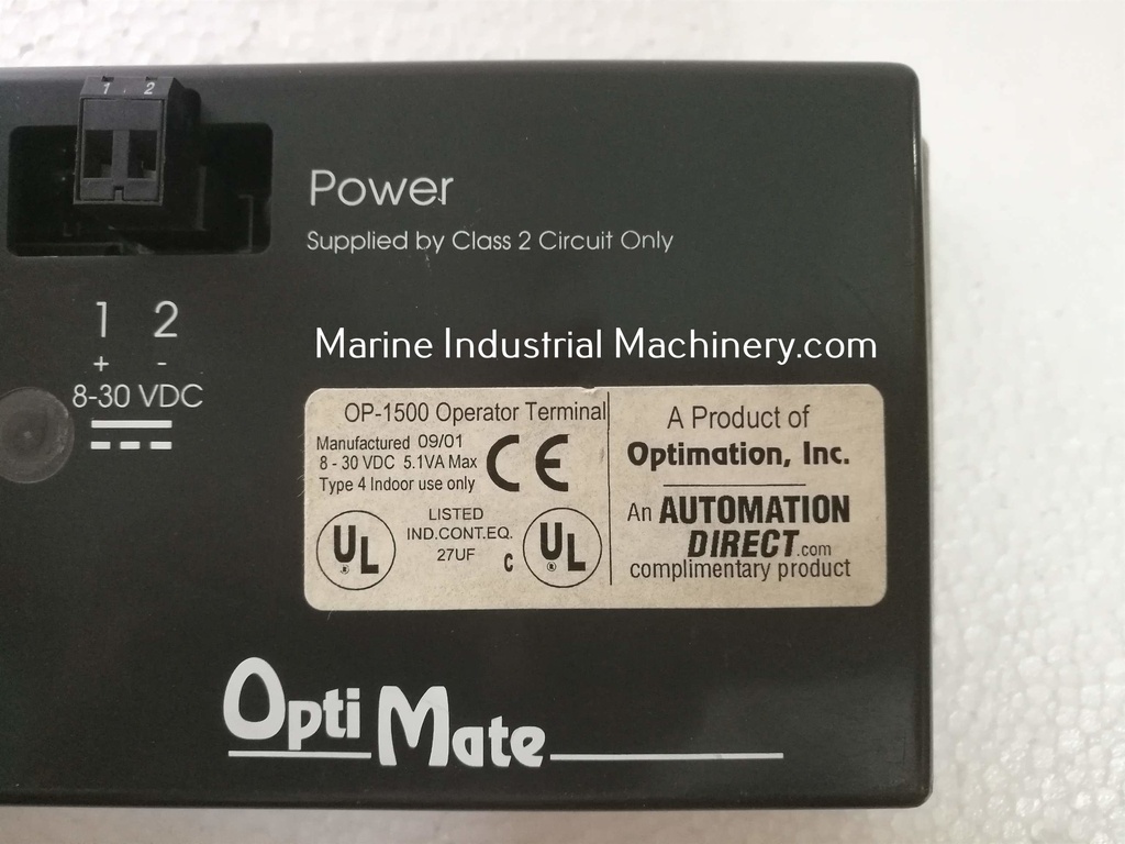 Optimation OP-1500 Operator Terminal