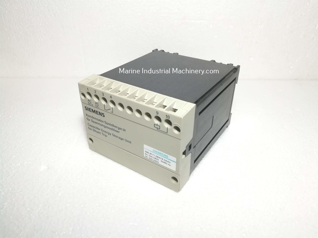 Siemens 3WL9111-0BA14-0AA0 Capacitor Energy Storage Unit for Shunt Trip