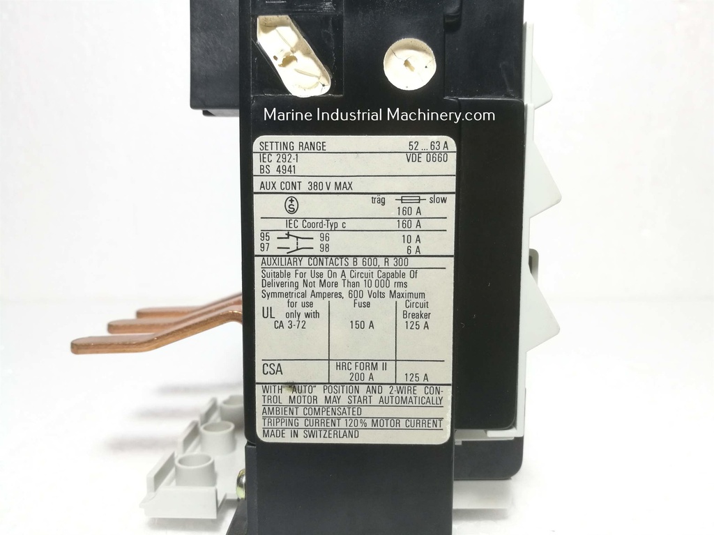 Sprecher+Schuh CT 3-63 Thermal Overload Relay