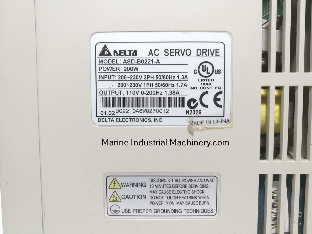 Delta ASD-B0221-A AC Servo Drive