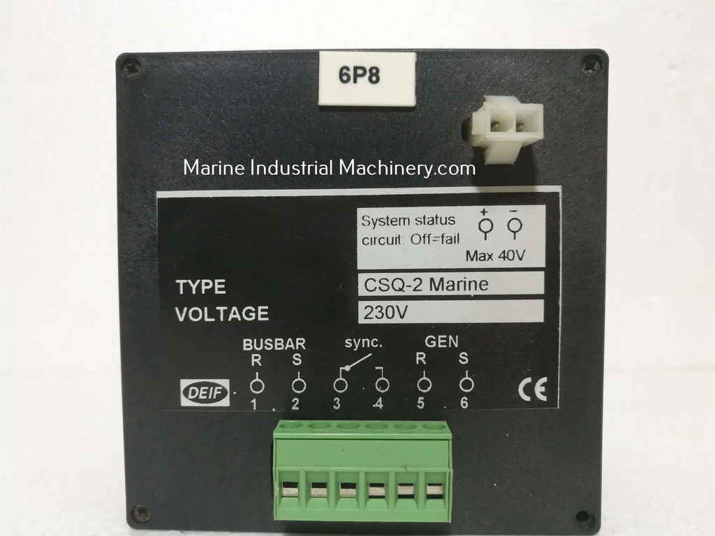 Deif CSQ-2 Marine Synchroscope Synchro Check Relay
