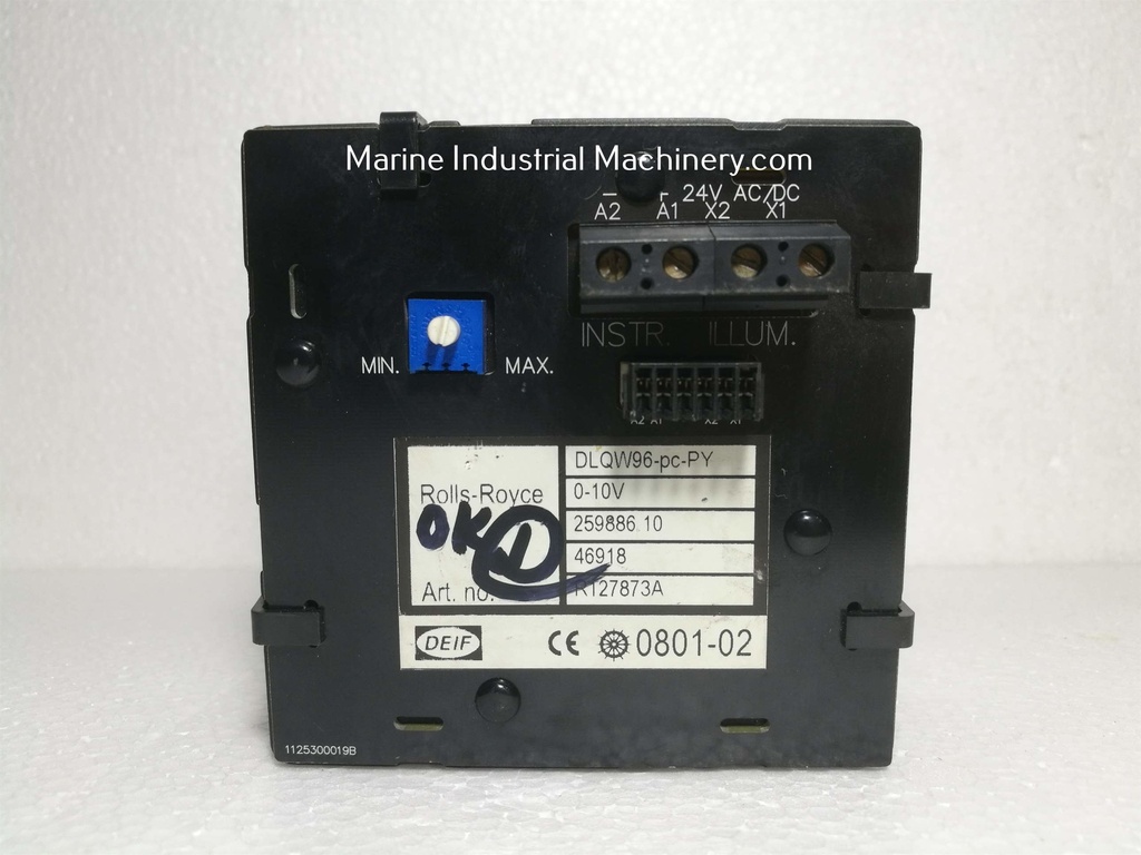 Deif DLQW96-pc-PY RPM Meter