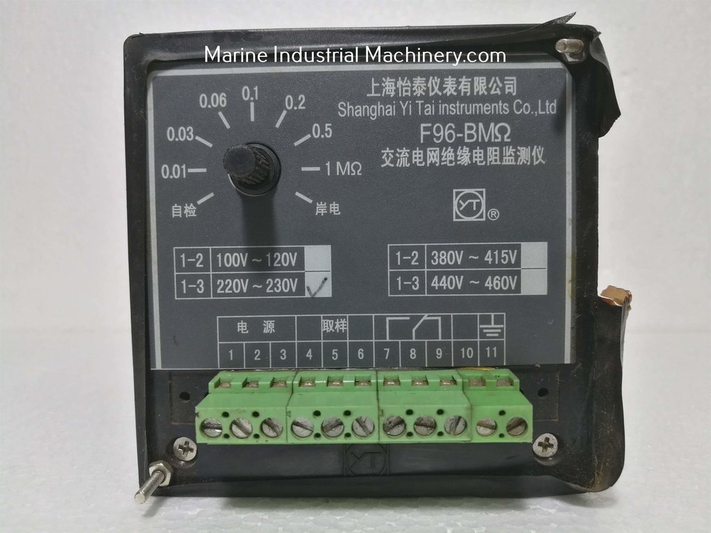 Shanghai Yi Tai F96-BMΩ Analog Panel Meter(220V)