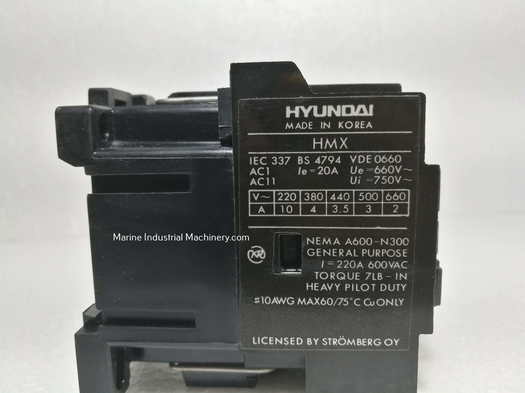 Hyundai HMX 22 Control Relay(200V 50Hz)