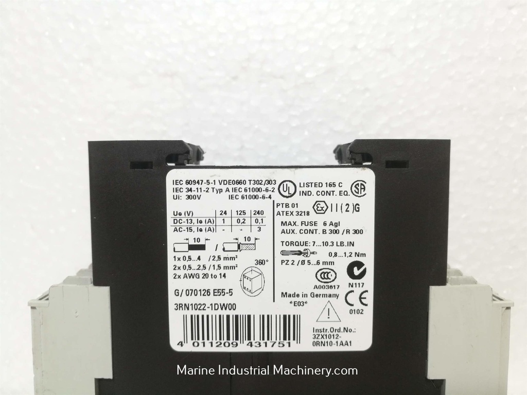 Siemens 3RN1022-1DW00 Thermistor Motor Protection Relay