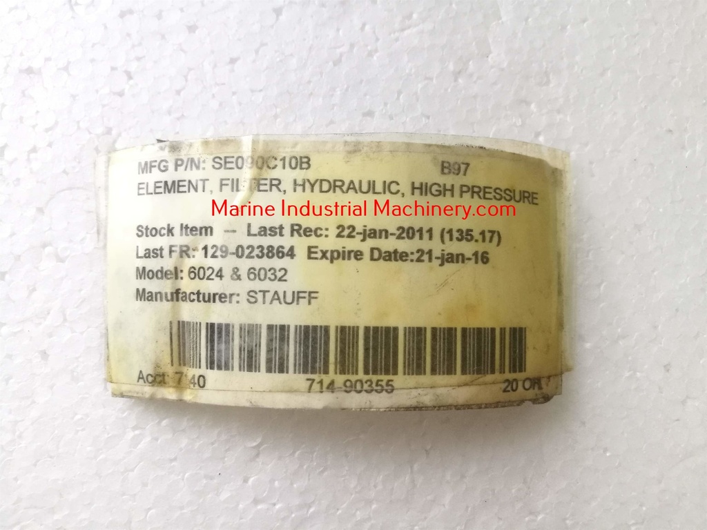 Stauff SE-090C10B-2 Hydraulic Filter Element
