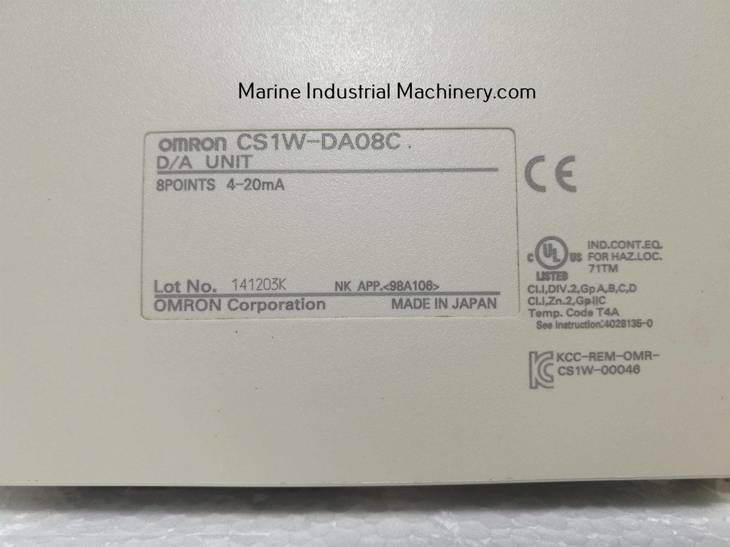 Omron CS1W-DA08C D/A Unit