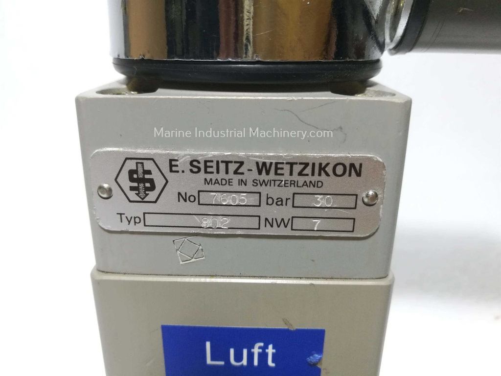 E.Seitz-Wetzikon 802 Solenoid Valve