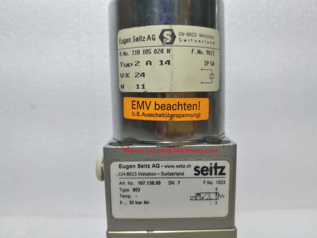 Eugen Seitz 2A14 802 Solenoid Valve
