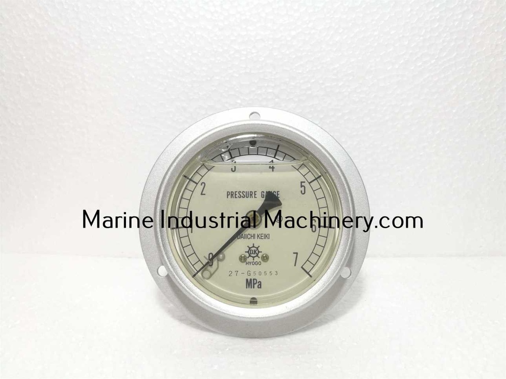 Daiichi Keiki-Hyogo DU G1/4 75 Pressure Gauge(0-7MPa)