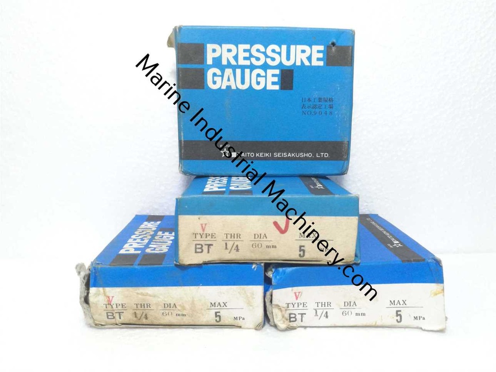 Daito Keiki BT 1/4 60 Pressure Gauge (0-5MPa)