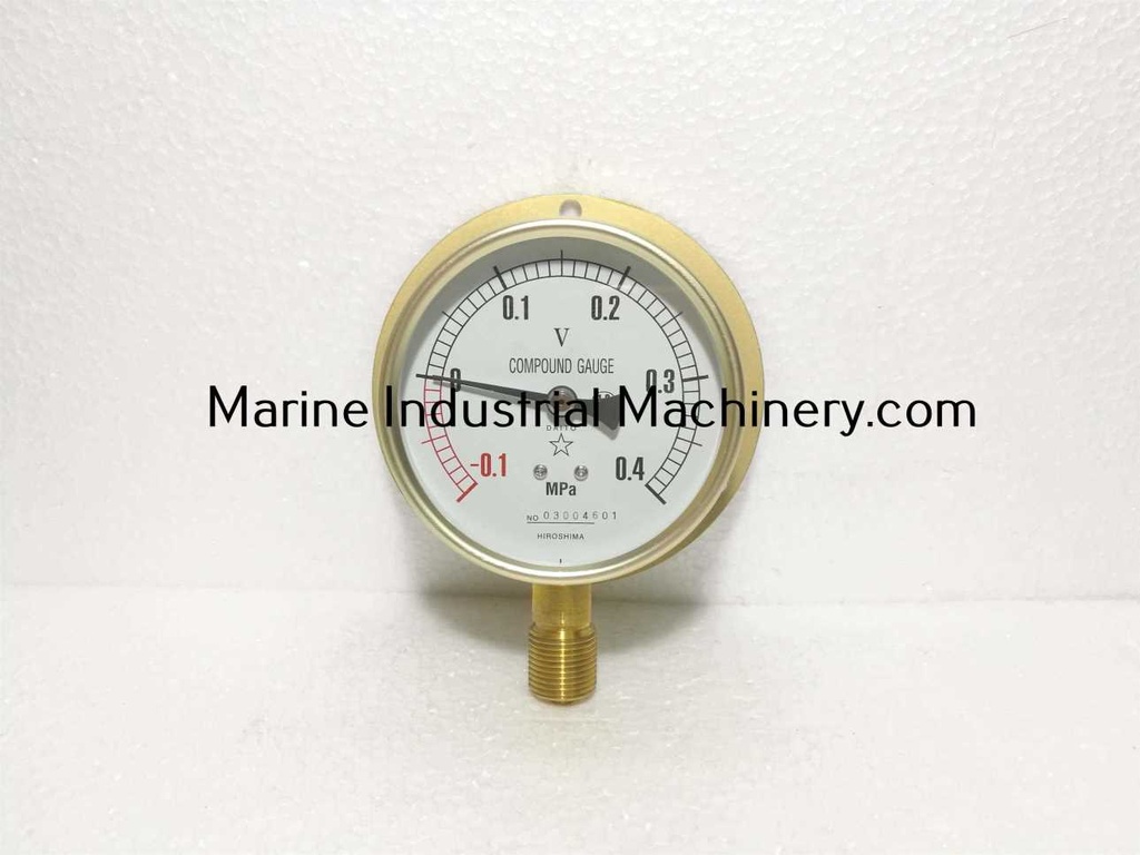 Daito Keiki BU 38 75 Compound Gauge (-0.1-0.4MPa)