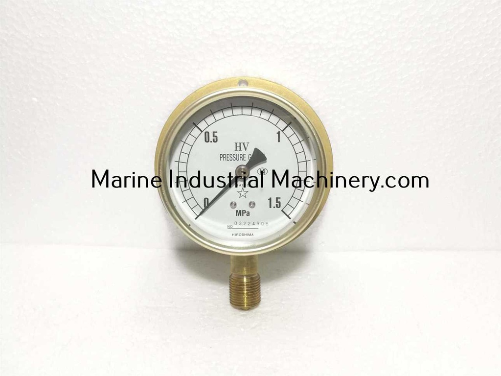 Daito Keiki BU 3/8 75 Pressure Gauge (0-.5MPa)