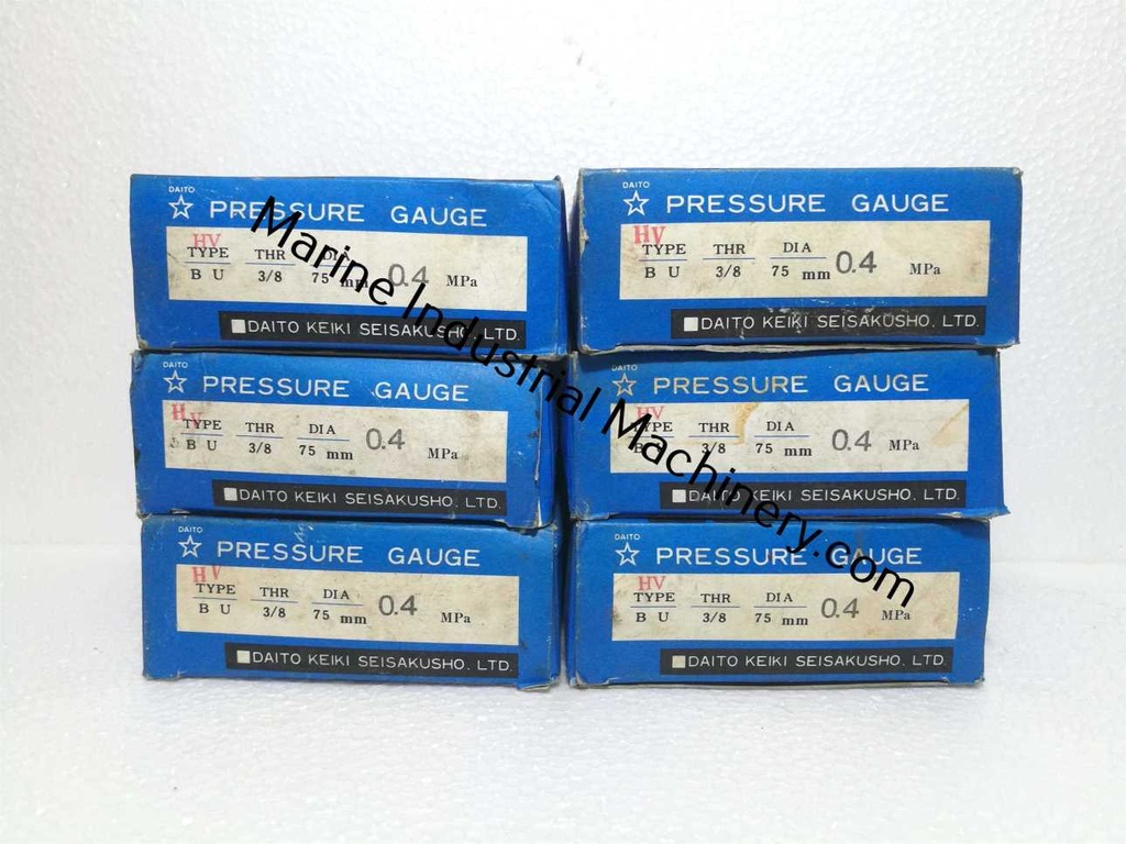 Daito Keiki BU3/8 75 Pressure Gauge (0-0.4MPa)