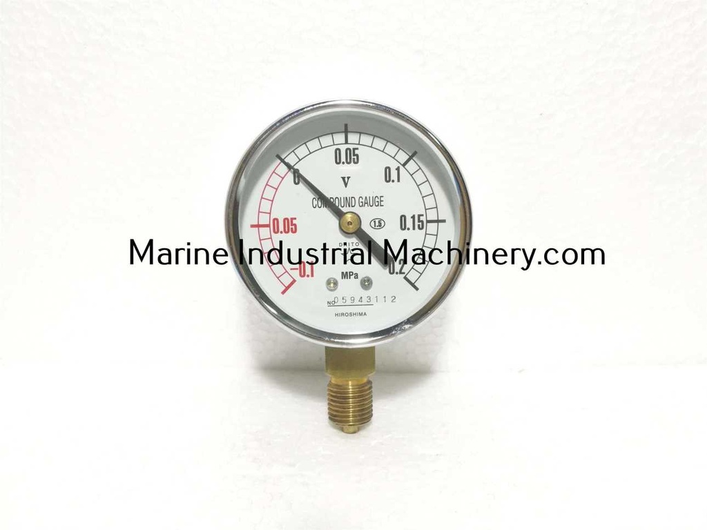 Daito Keiki T 1/4 60 Compound Gauge (-0.1-0.2MPa)