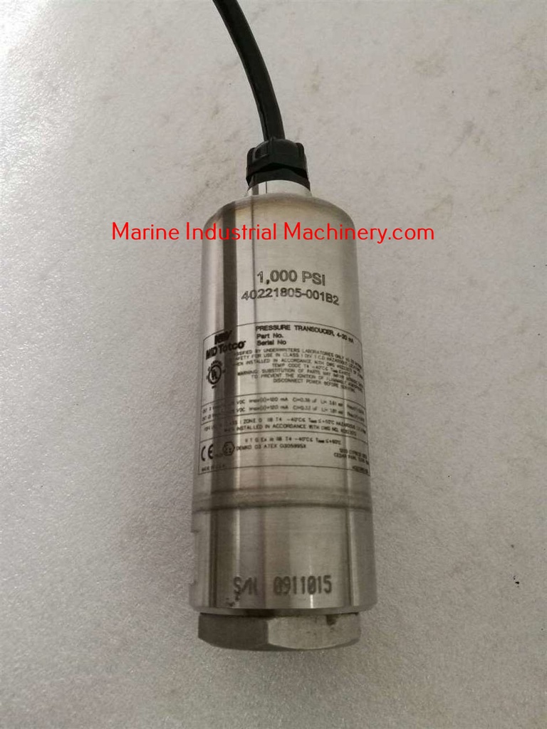 NOV MD Totco 40221805-001B2 Pressure Transducer