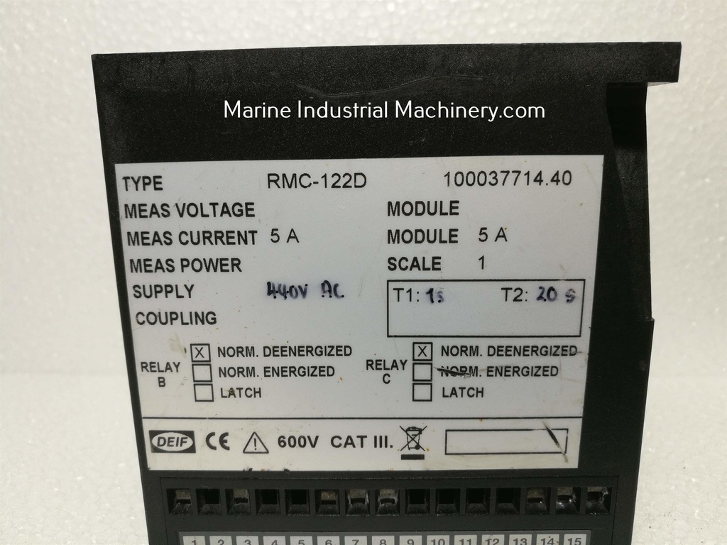 Deif RMC-122D Short Circuit & Overcurrent Relay
