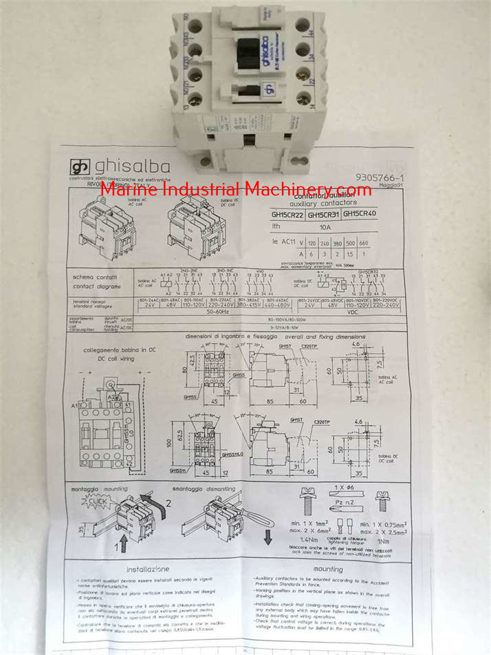 Ghisalba GH15CN-3-10 Contactor