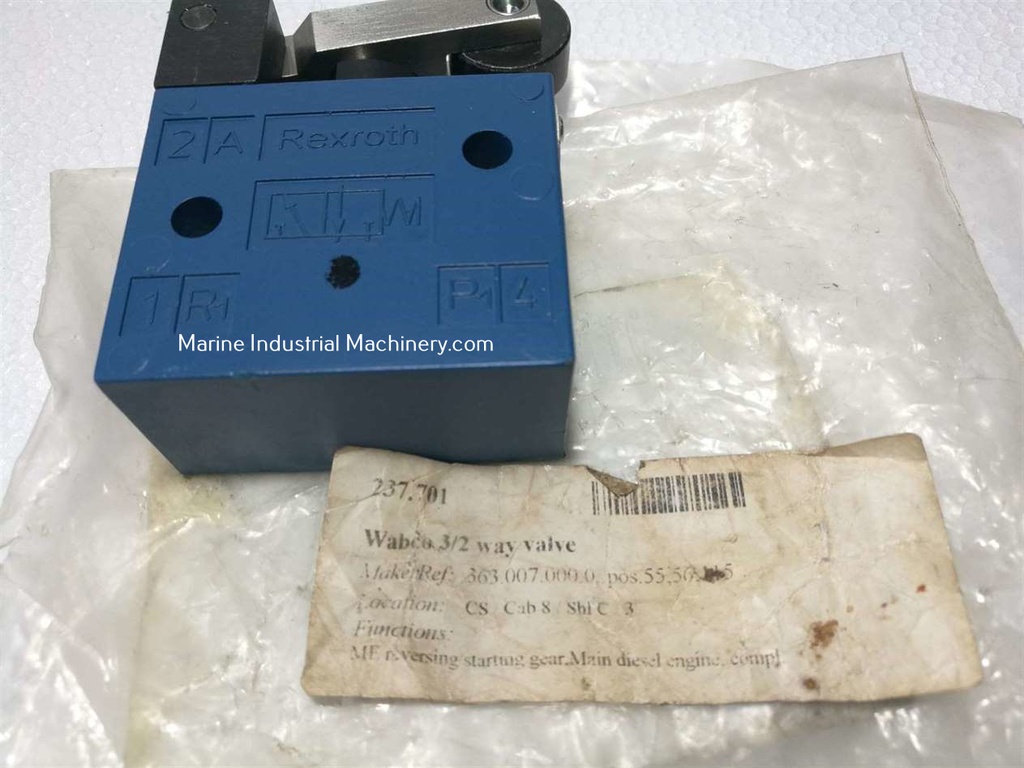 Rexroth 3630070000 Roller lever pneumatic directional Valve