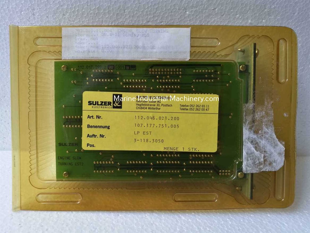 Sulzer EST 112.017.299.200 PCB Card