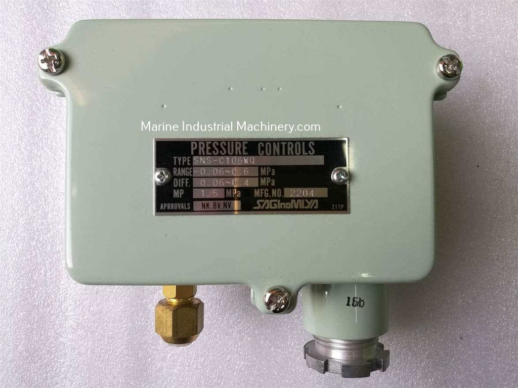 Saginomiya SNS-C106WQ Pressure Controls