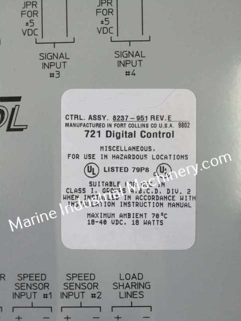 Woodward 8237-951 721 Digital Control