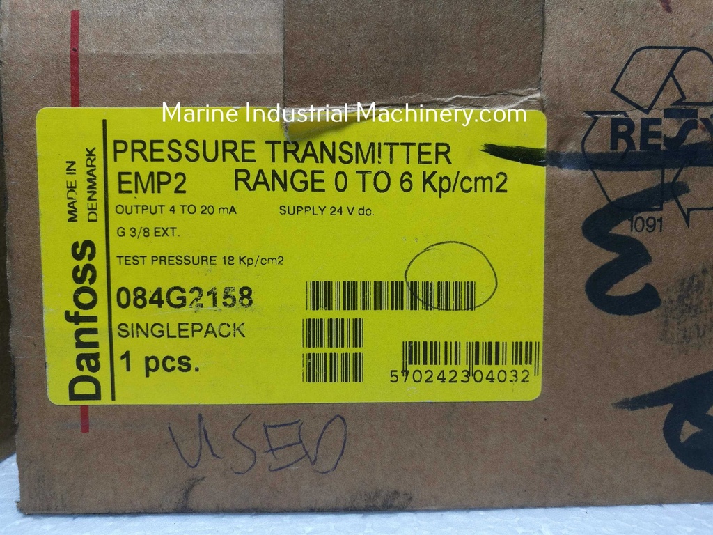 Danfoss EMP2 084G2158 Pressure Transmitter