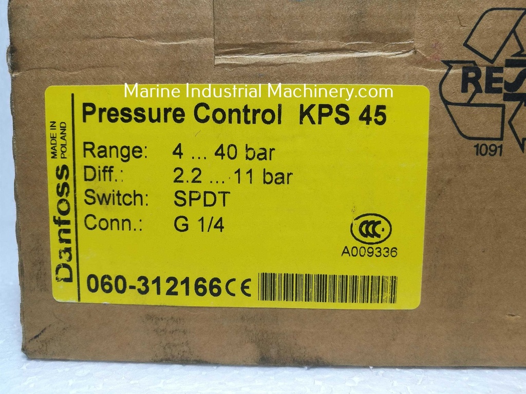 Danfoss KPS 45 Pressure Switch