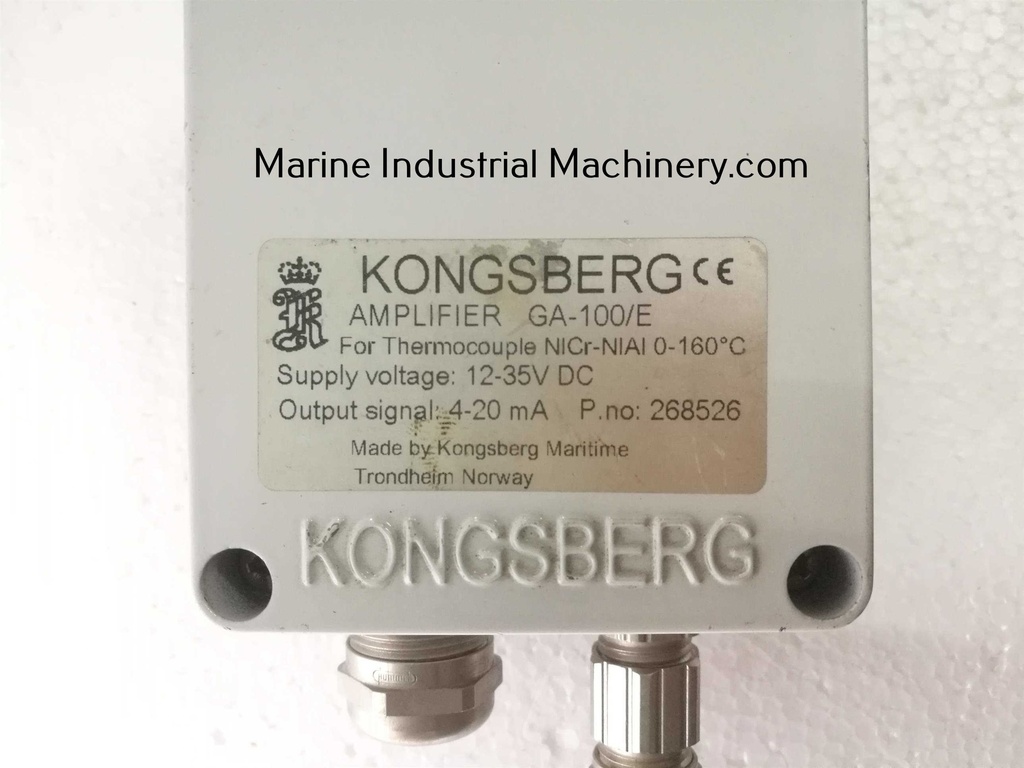Kongsberg GA-100/E Thermocouple Amplifier Connection Box