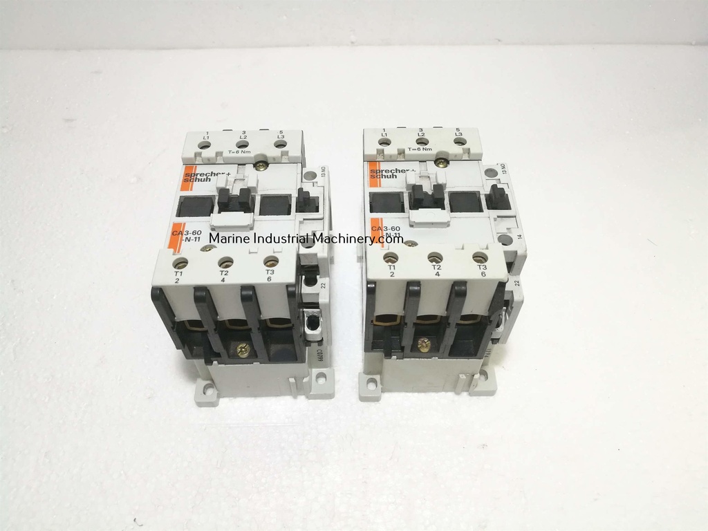 Sprecher + Schuh CA3-60-N-11 Power Control Contactor Motor Starter