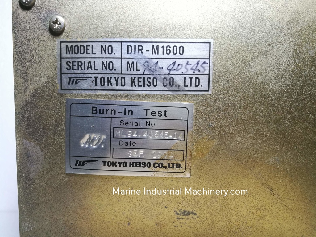 Tokyo Keiso DIR-M1600 SPT Alarm Monitor