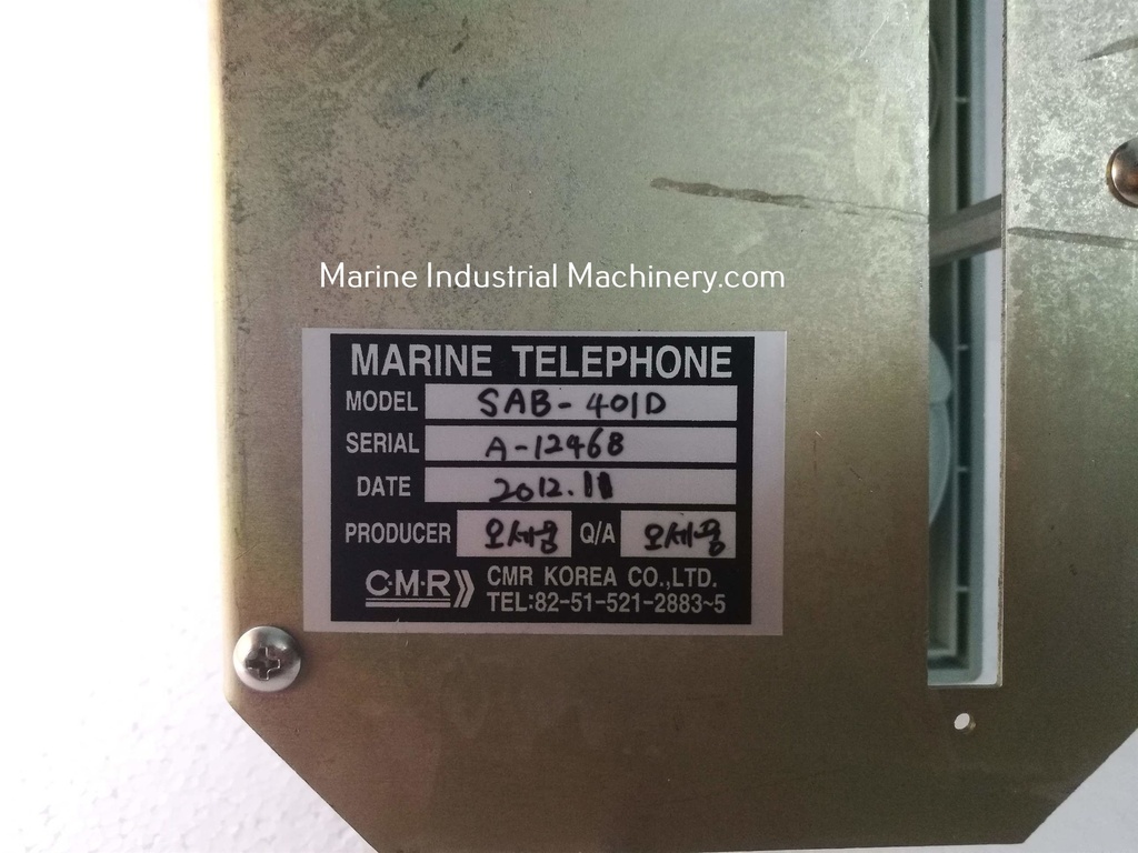 C.M.R SAB-401D Marine Telephone