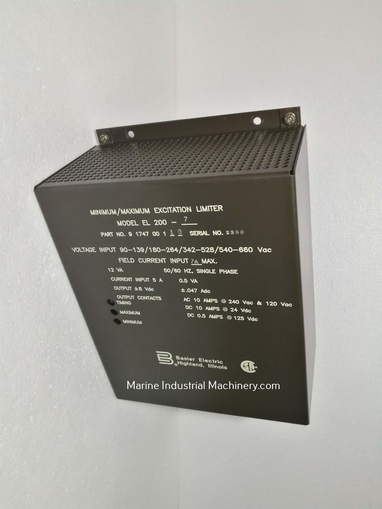 Basler Electric EL 200-7 Minimum/Maximum Excitation Limiter