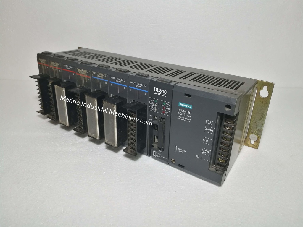 Siemens Simatic TI305 with DL340 CPU + 7-Slot I/O Modules Programmable Controller Unit