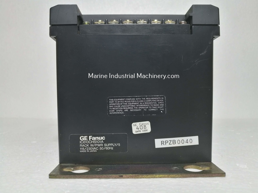 GE Fanuc IC610CHS101A 5-Slot PLC Rack with Power Supply