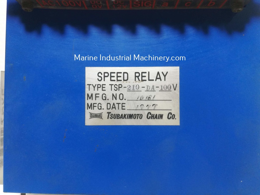 Tsubakimoto Chain TSP-210-DA-100V Speed Relay