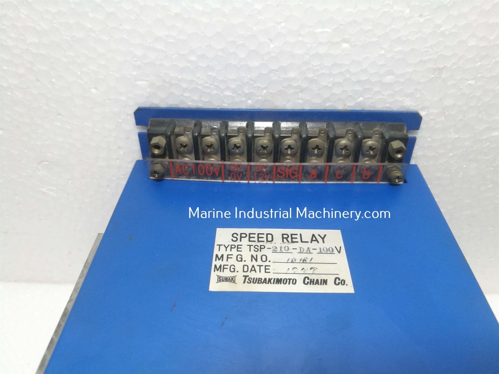 Tsubakimoto Chain TSP-210-DA-100V Speed Relay