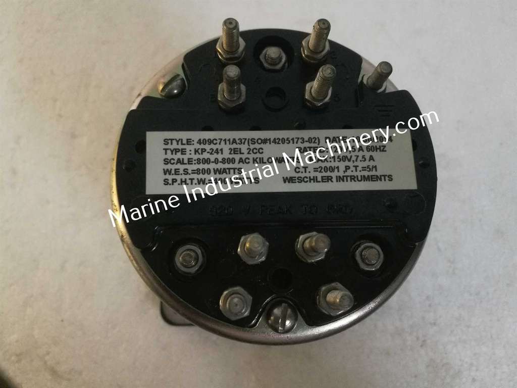 Weschler KP-261 & KP-241 Panel Meter (800-0-800AC Kilowatts)