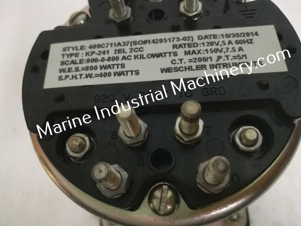 Weschler KP-261 & KP-241 Panel Meter (800-0-800AC Kilowatts)